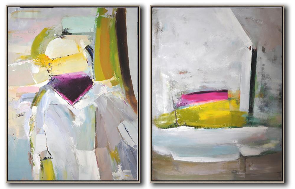 Set of 2 Contemporary Art #S107 - Click Image to Close